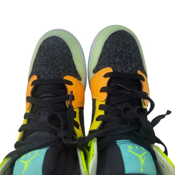 Nike Air Jordan 1 Mid Se (gs) Bq6931-037 - Picture 3 of 13